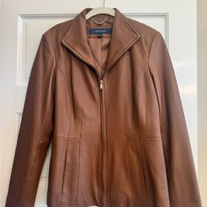 Cole Haan Women's Tan Leather Jacket